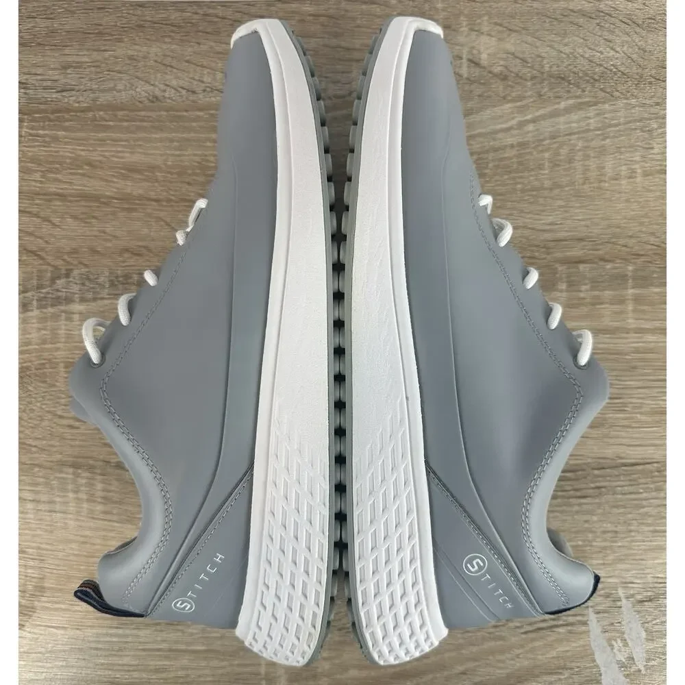 STITCH SL Pace Fadeaway Golf Shoes Gray Leather Spikeless Men’s Size 10.5
